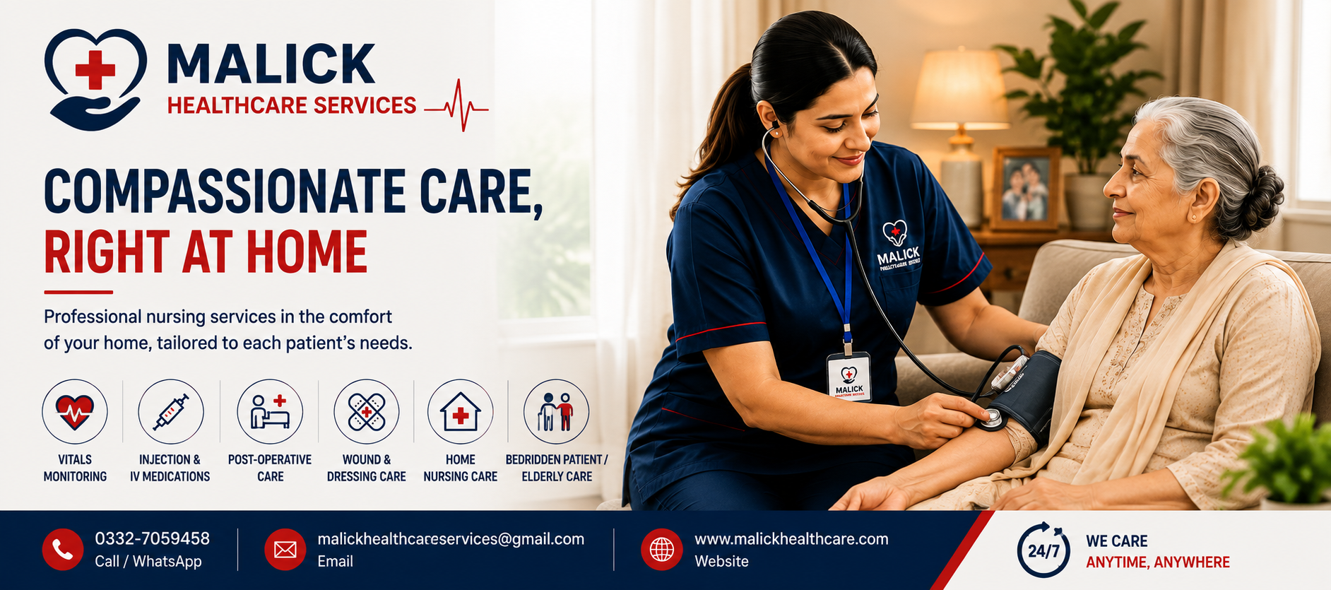Compassionate healthcare at home by Malick Healthcare Services