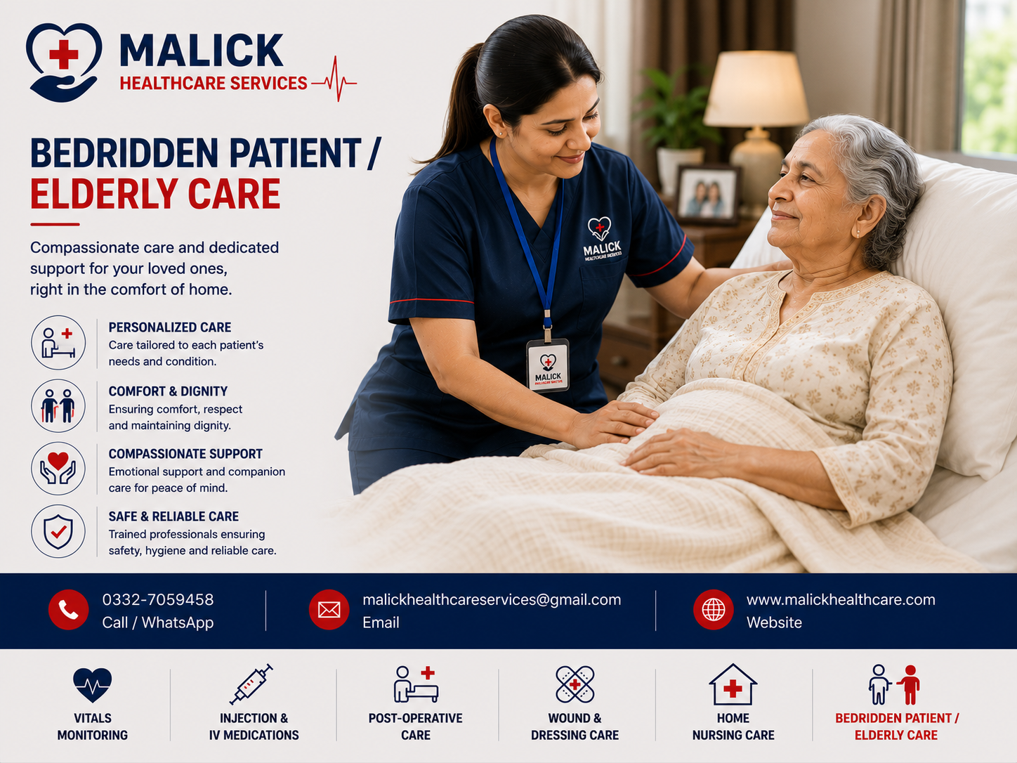 Bedridden Patient and Elderly Care service